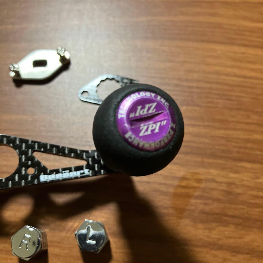 激レア　廃盤　バサート×ZPI 7×4 シマノ用　ベイトハンドル　75mm