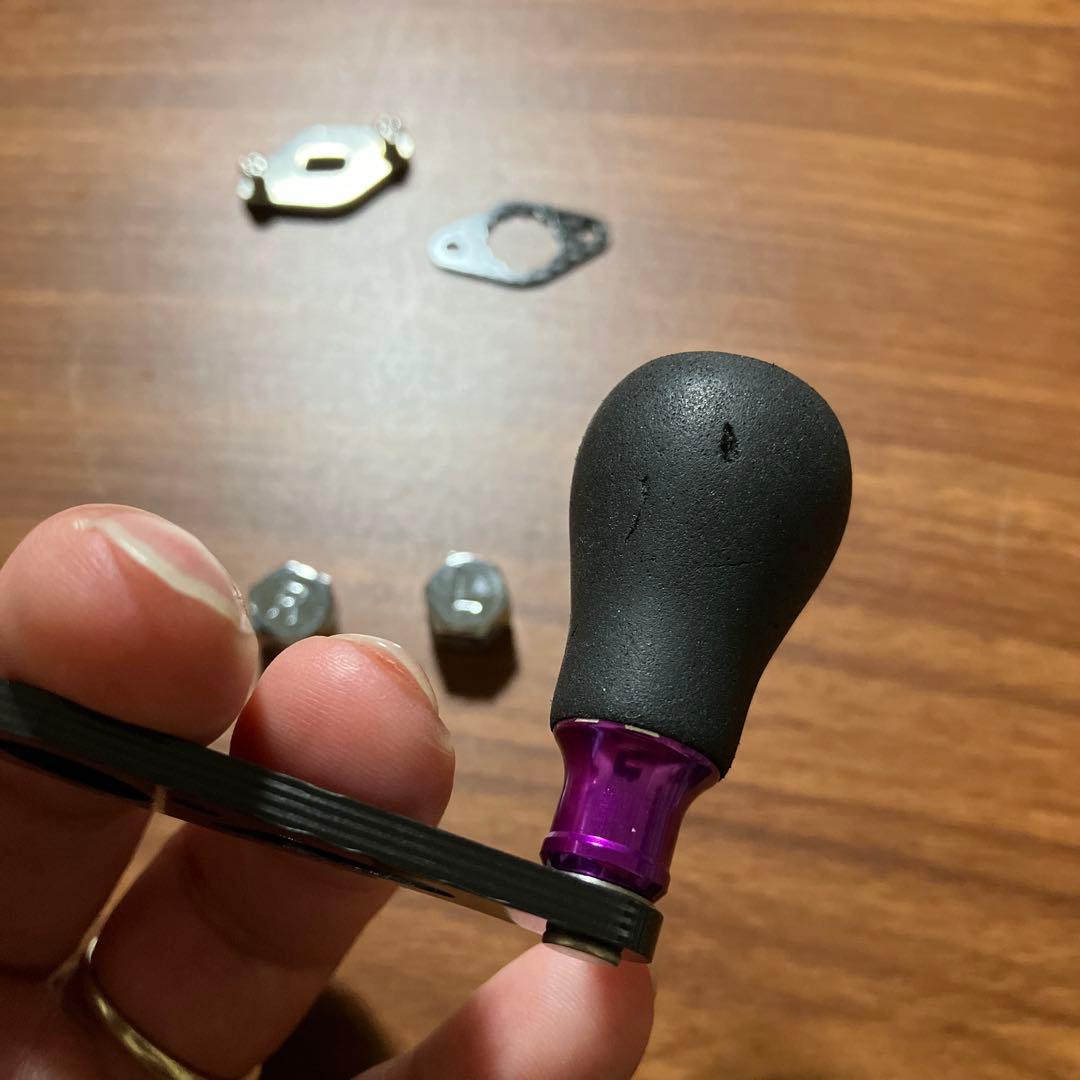 激レア　廃盤　バサート×ZPI 7×4 シマノ用　ベイトハンドル　75mm