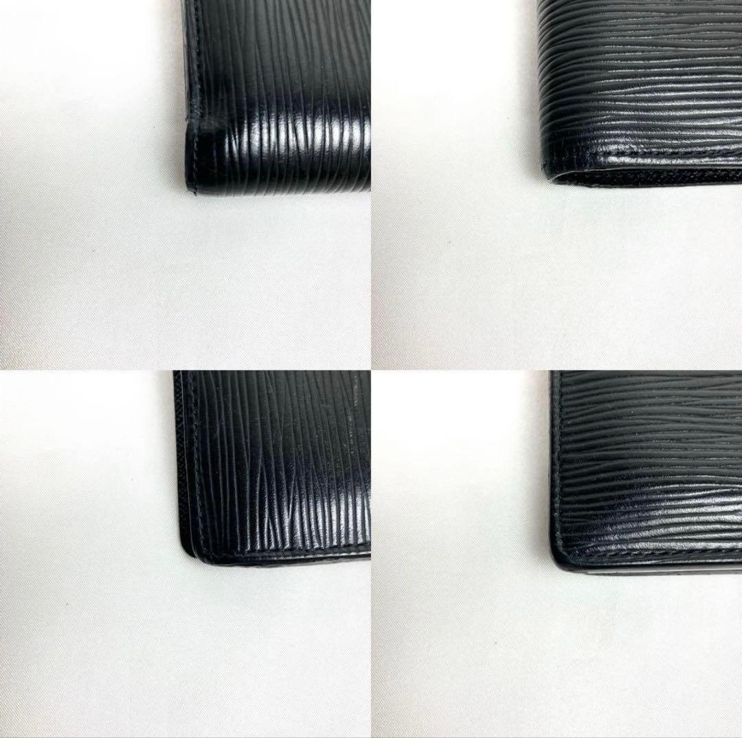 【美品】ルイヴィトン　エピ　ポルトフォイユ　ミュルティプル　M60662 黒