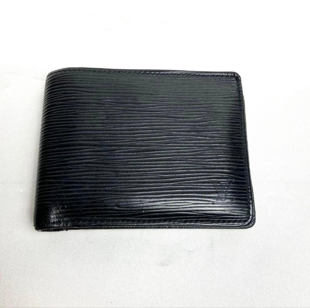 【美品】ルイヴィトン　エピ　ポルトフォイユ　ミュルティプル　M60662 黒