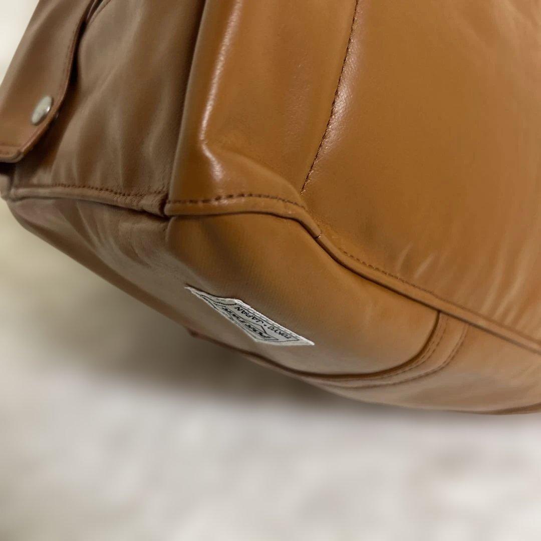 【新品同様】PORTER ポーター　フリースタイル キャメル　ボストンバッグ