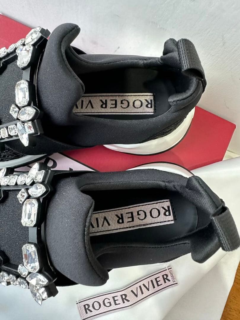 ROGER VIVIER ヴィヴ ラン ファブリック スニーカー36