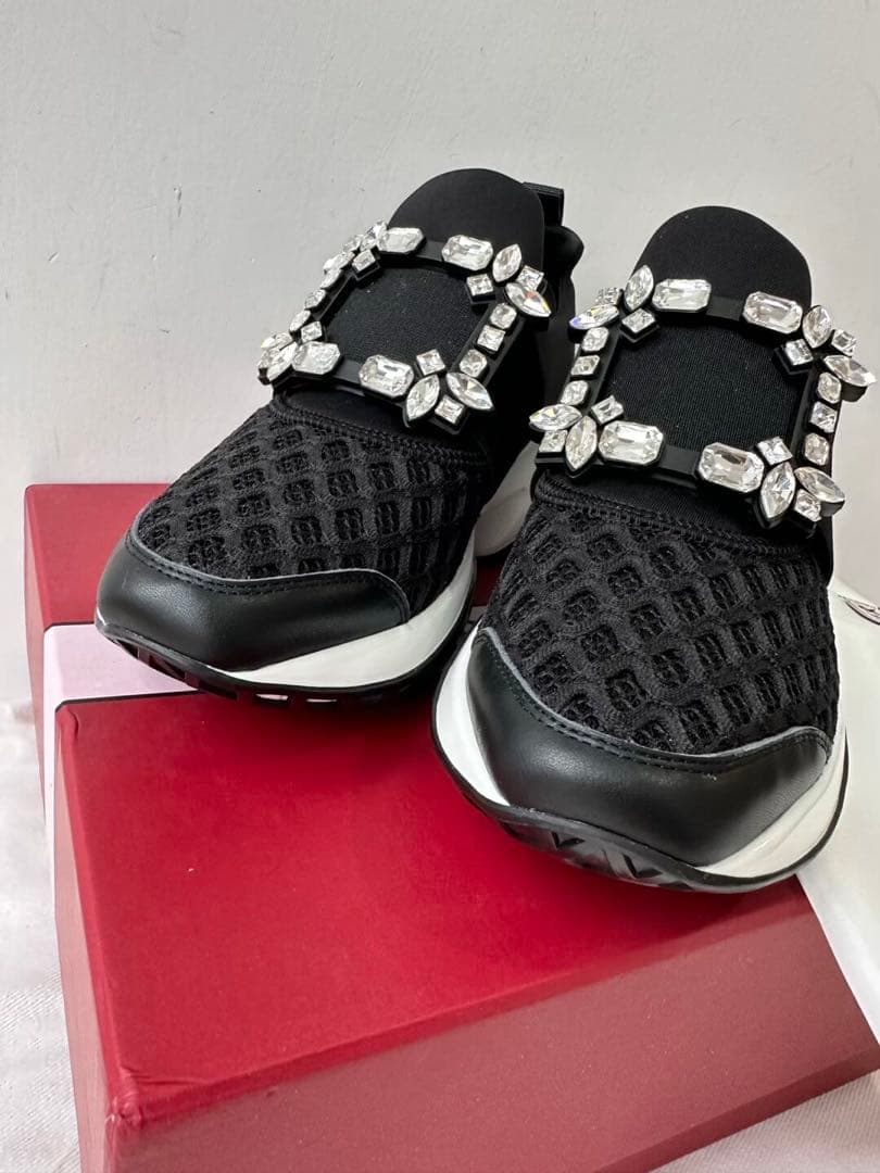 ROGER VIVIER ヴィヴ ラン ファブリック スニーカー36