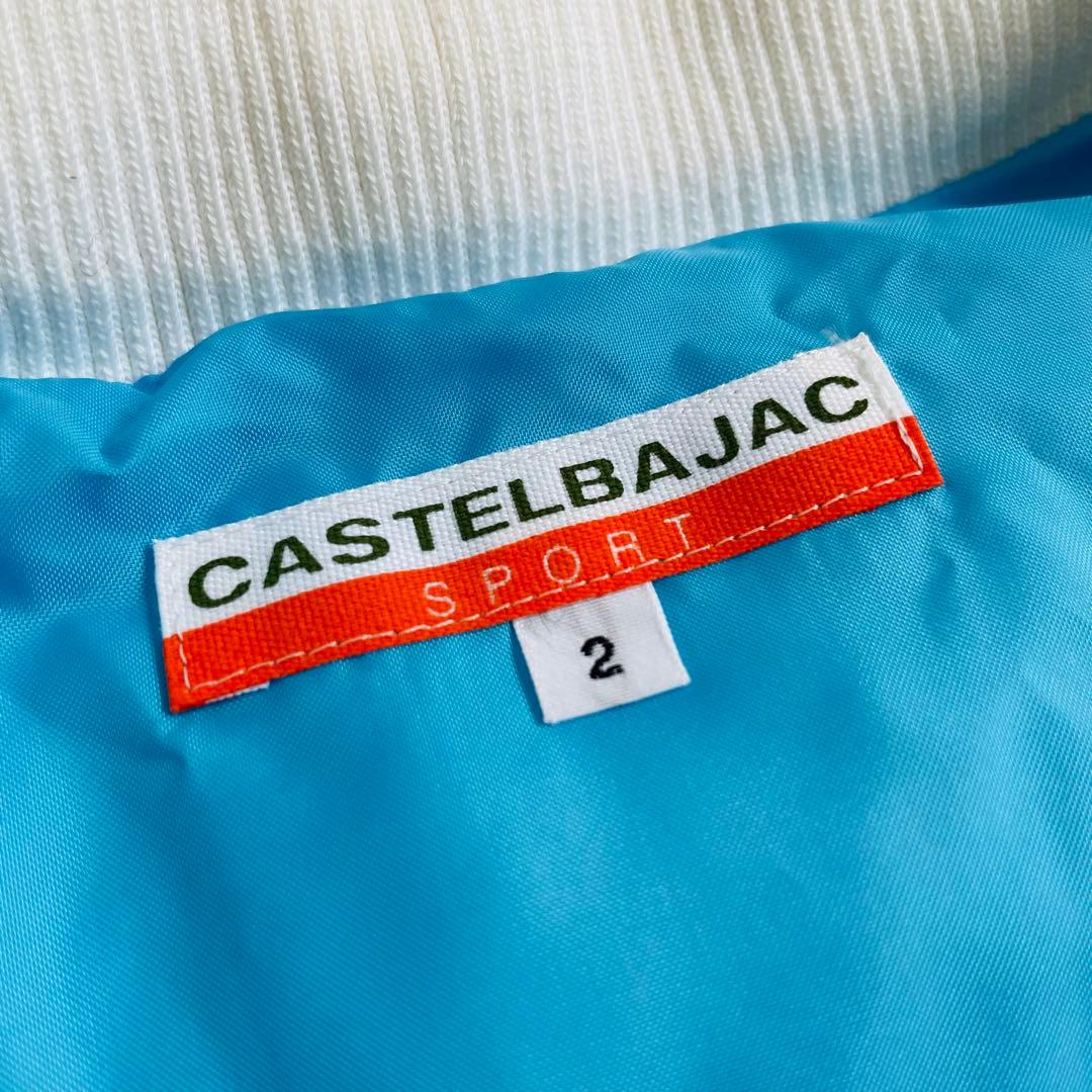 新品 未使用 カステルバジャック ダウンベスト ゴルフ ホワイト ワッペン 2