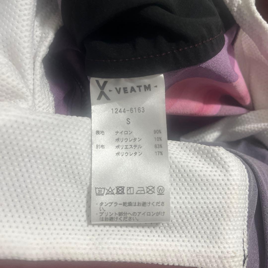 VEATM サーフパンツ 黒/赤/ピンク