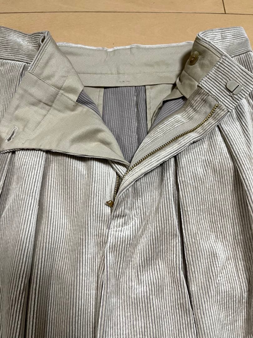 L’ESSAGE　ジャーナルスタンダード　ストレッチコーデュロイ　2タックパンツ