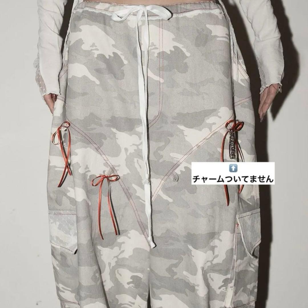 cherryquiri レースカーゴパンツ camo カモ 迷彩柄 リボン付き