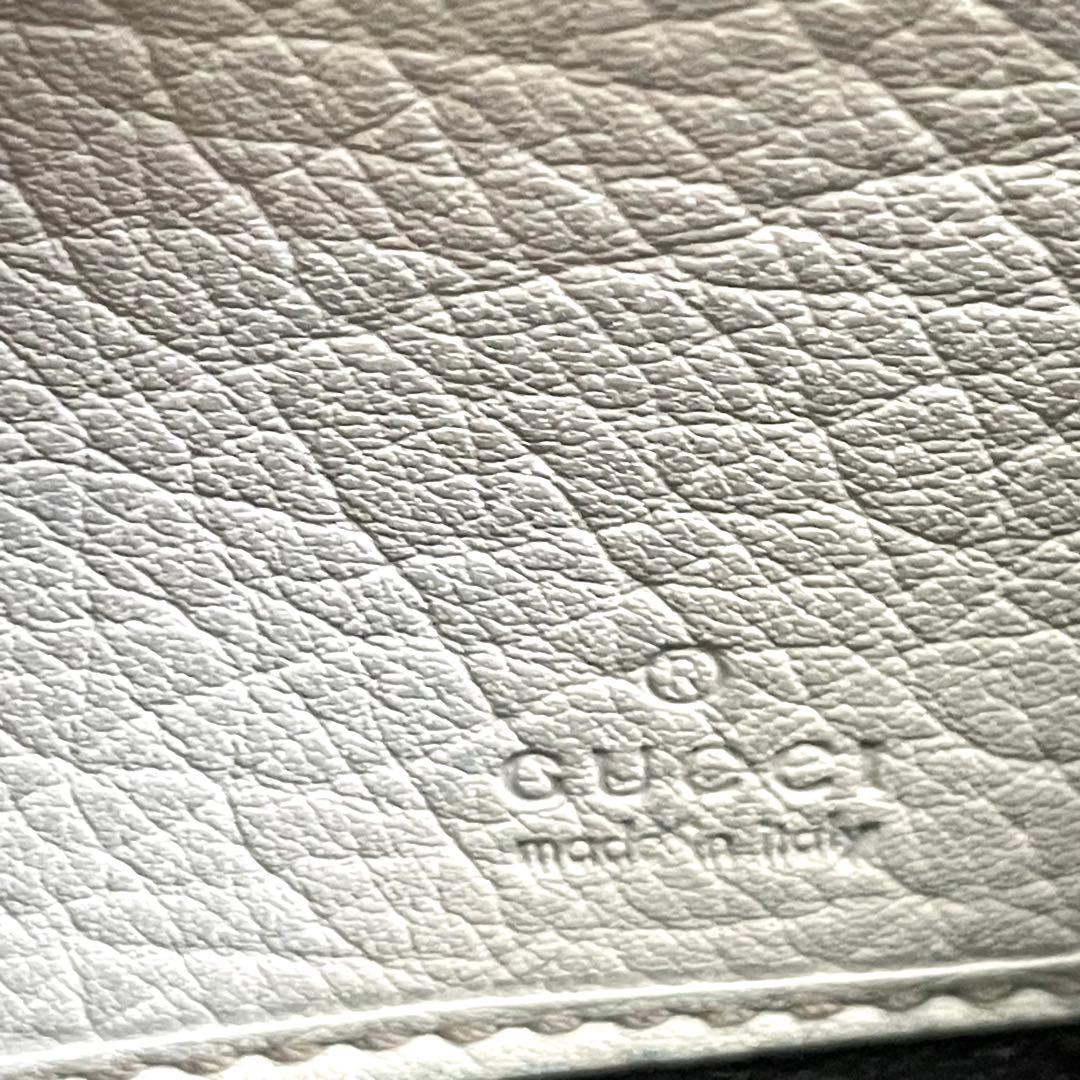 GUCCI グッチ　GGキャンバス　ロゴプレート　長財布 0125-①