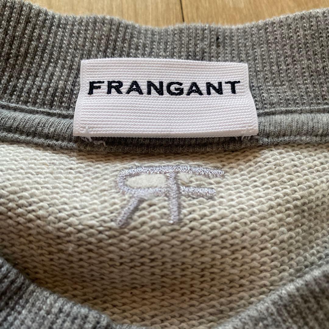 トップス frangant cutting sweatshirt gray