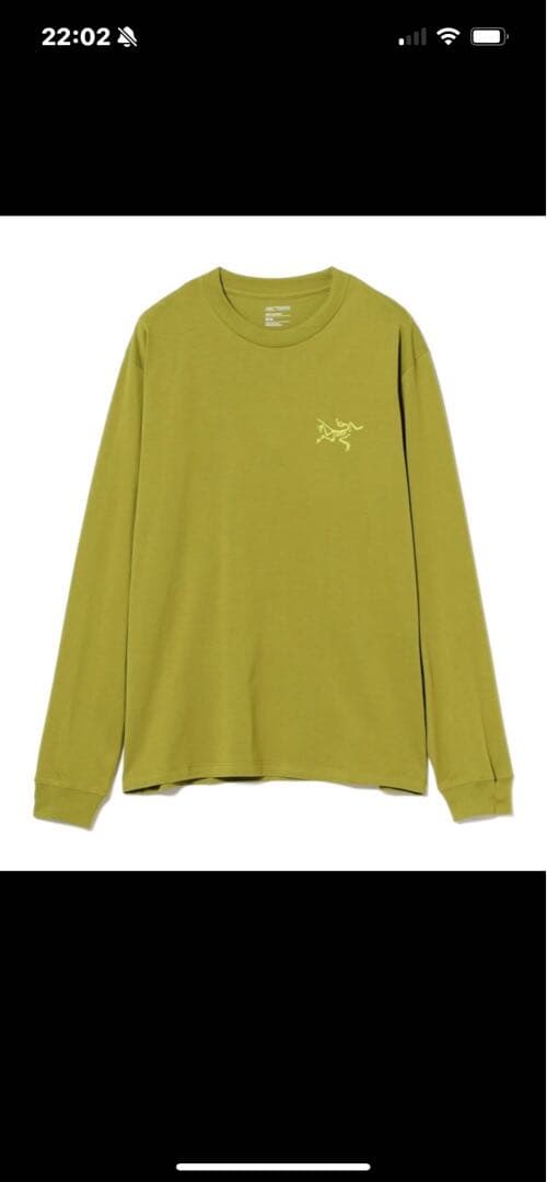 【新品】ARC'TERYX クラッグ SL コットン ロングスリーブ メンズ M