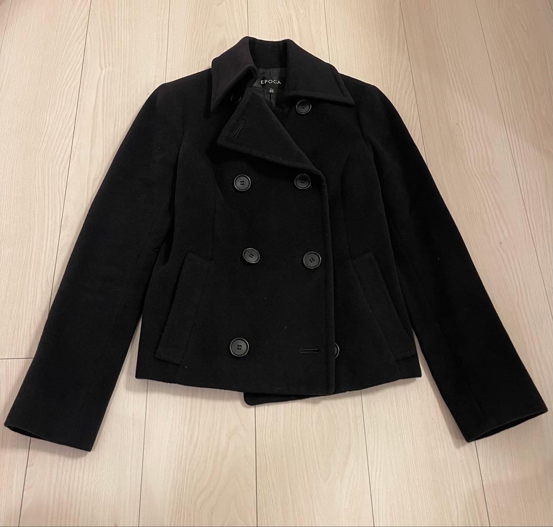 EPOCA エポカ　ブラック ピーコート 42
