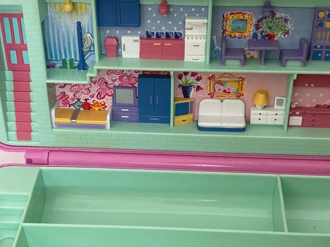 ポーリーポケット ペンケース 筆箱 1990年 レア　ピンク