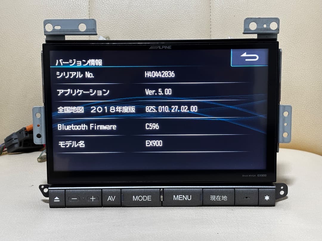 アルパイン EX900 ステップワゴン スパーダ (2018年地図データ)
