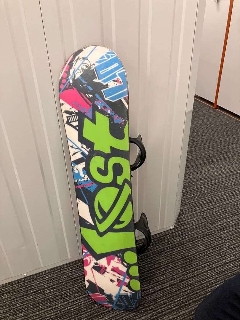 キッズスノーボード100cm 板とビンディング