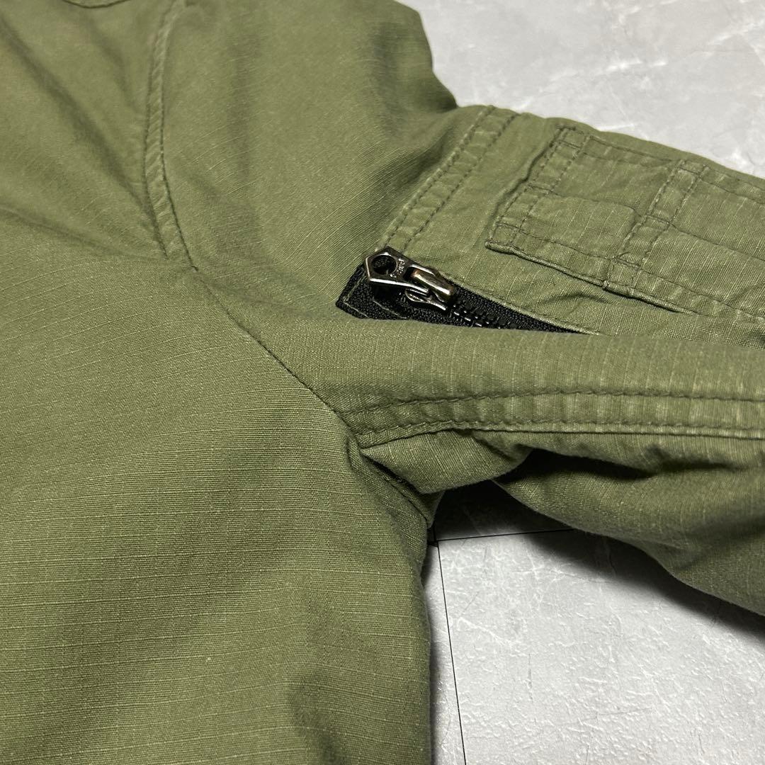 ★希少★【AVIREX】35周年記念 MA-1 フライトジャケット カーキ L