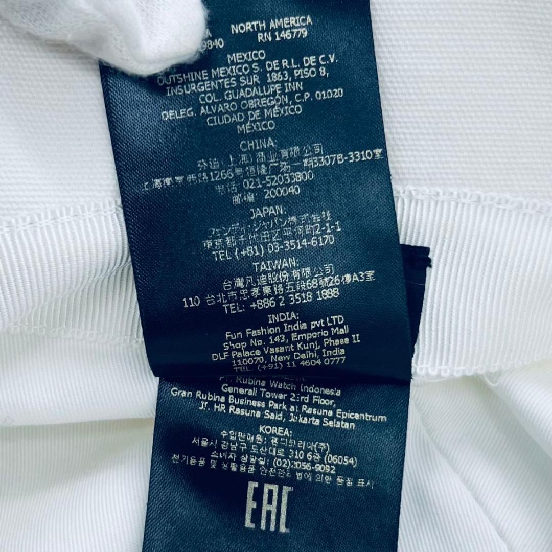 フェンディ フェンダーチェ　黄ばみ バケットハット ホワイト キャンバス