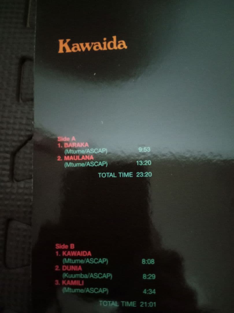 Kawaida　スピリチュアルジャズ　レアグルーヴ　JAZZ ブッダブランド