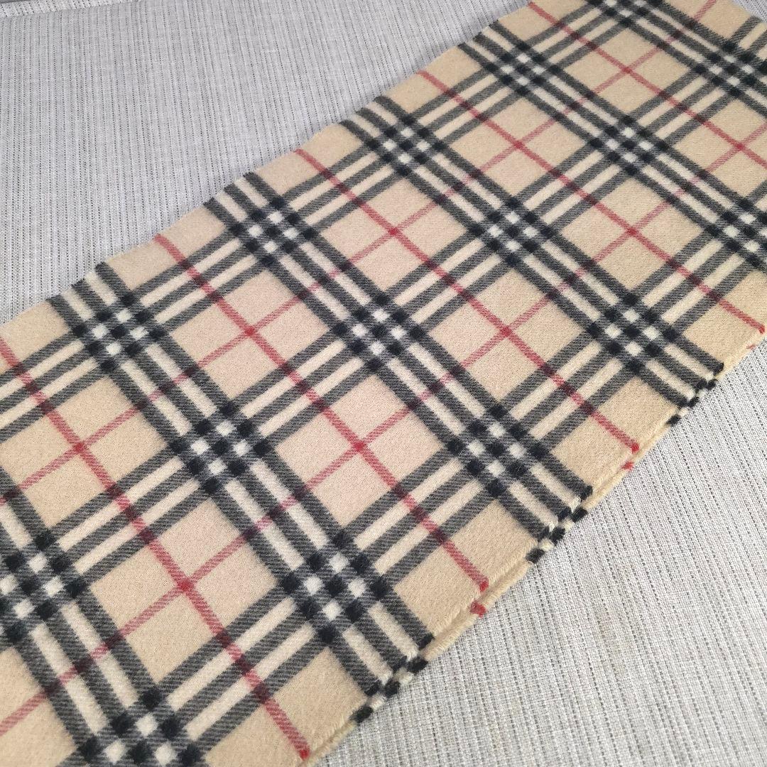 大人気　BURBERRY　バーバリー　ノバチェック　カシミヤ　マフラー