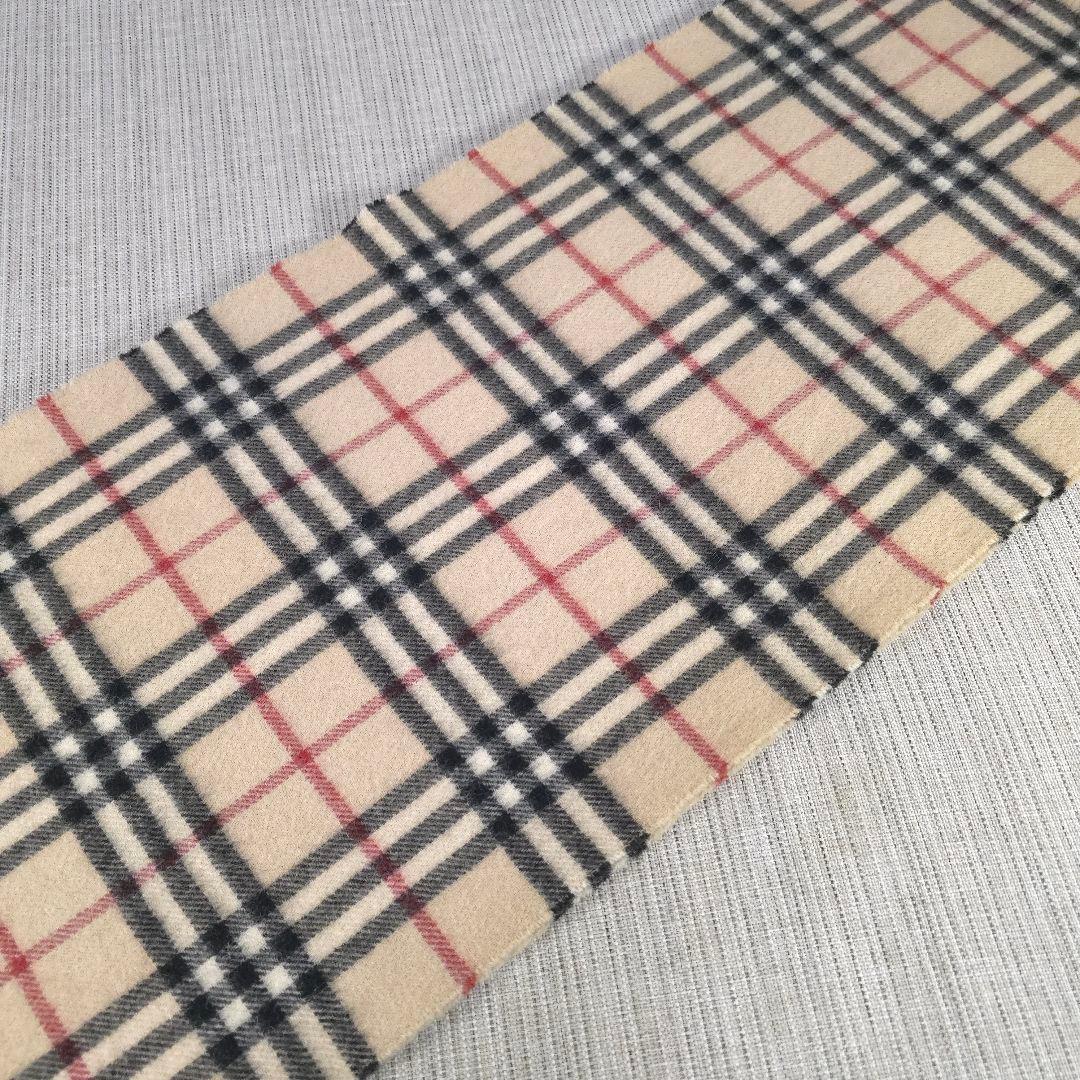 大人気　BURBERRY　バーバリー　ノバチェック　カシミヤ　マフラー
