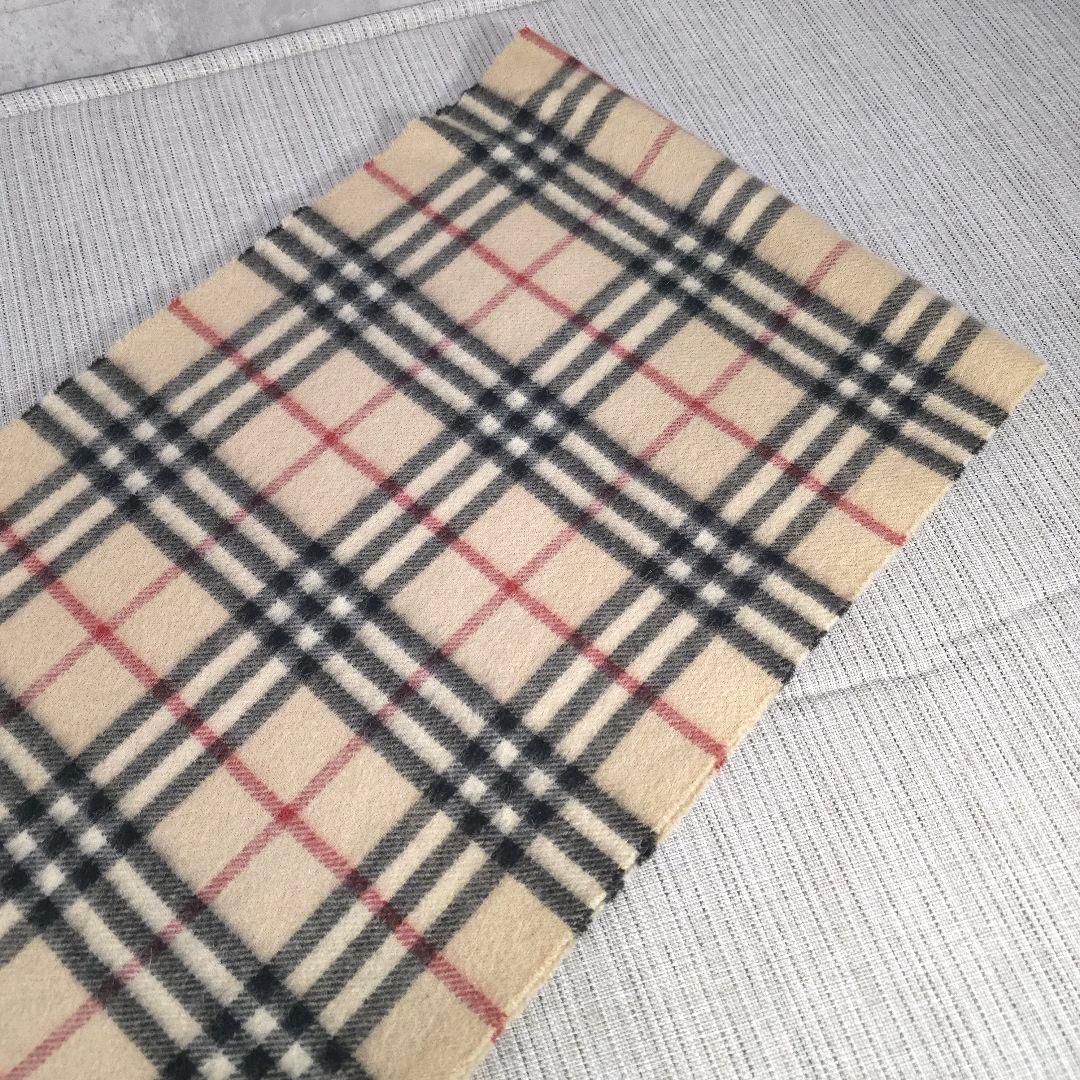 大人気　BURBERRY　バーバリー　ノバチェック　カシミヤ　マフラー