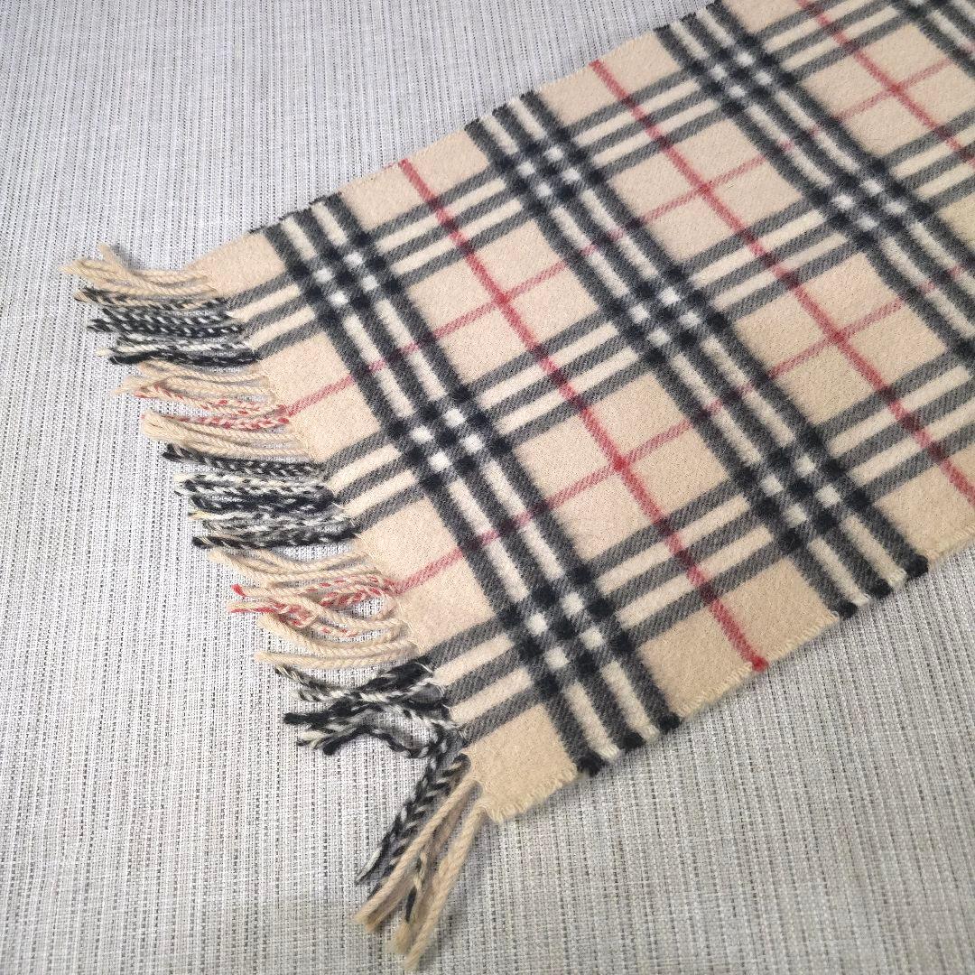 大人気　BURBERRY　バーバリー　ノバチェック　カシミヤ　マフラー
