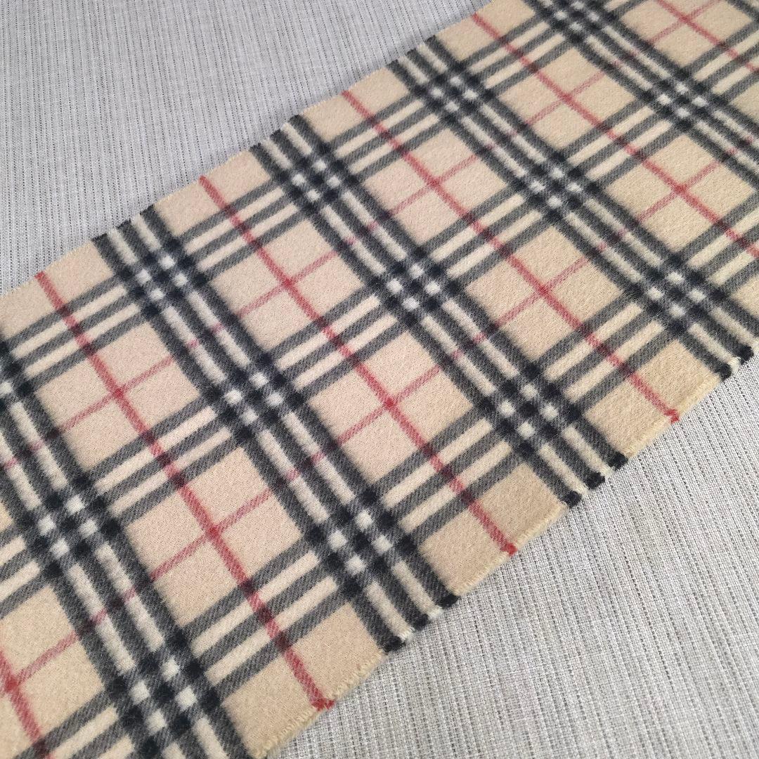 大人気　BURBERRY　バーバリー　ノバチェック　カシミヤ　マフラー