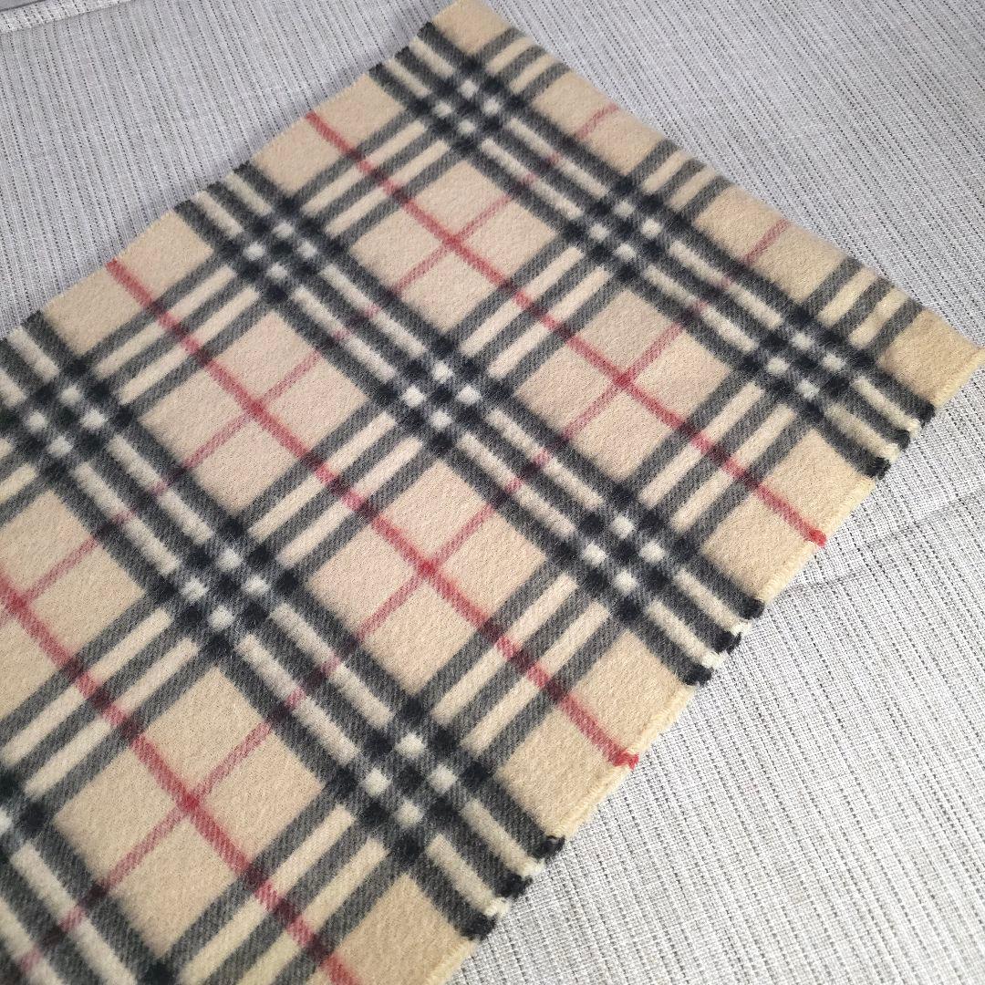 大人気　BURBERRY　バーバリー　ノバチェック　カシミヤ　マフラー