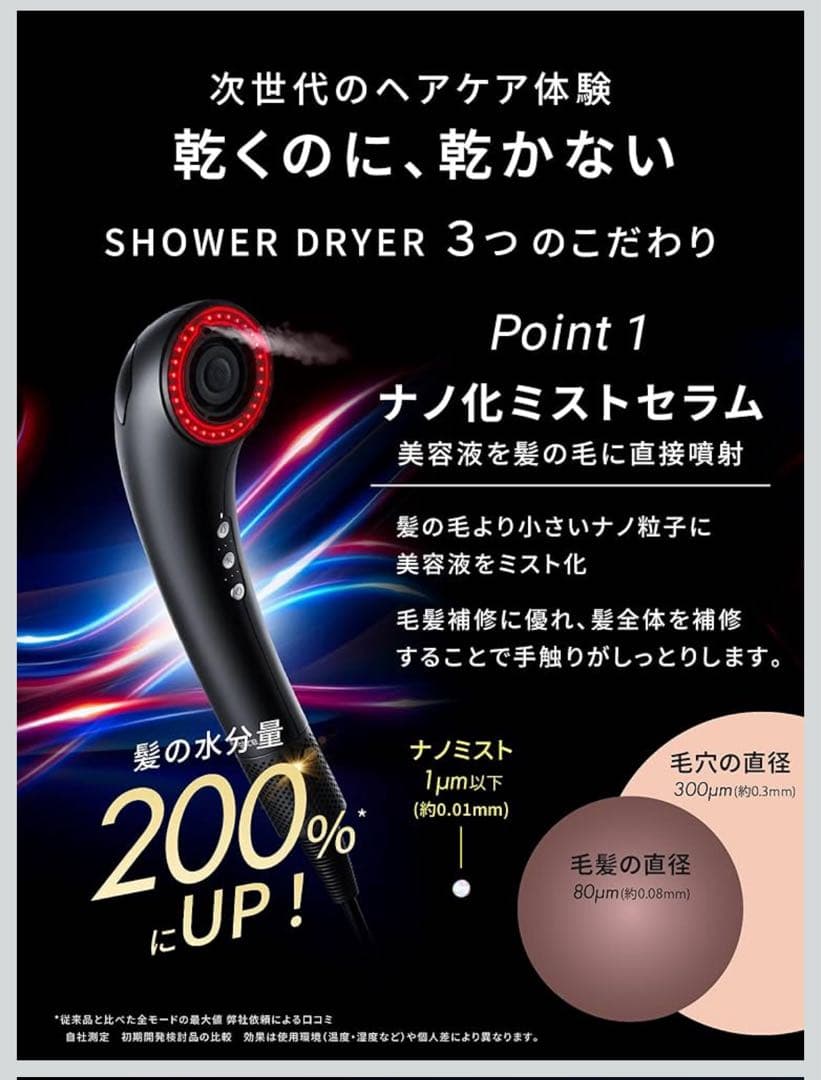 y*4様 ほぼ新品☆ ブライト シャワードライヤー 正規品