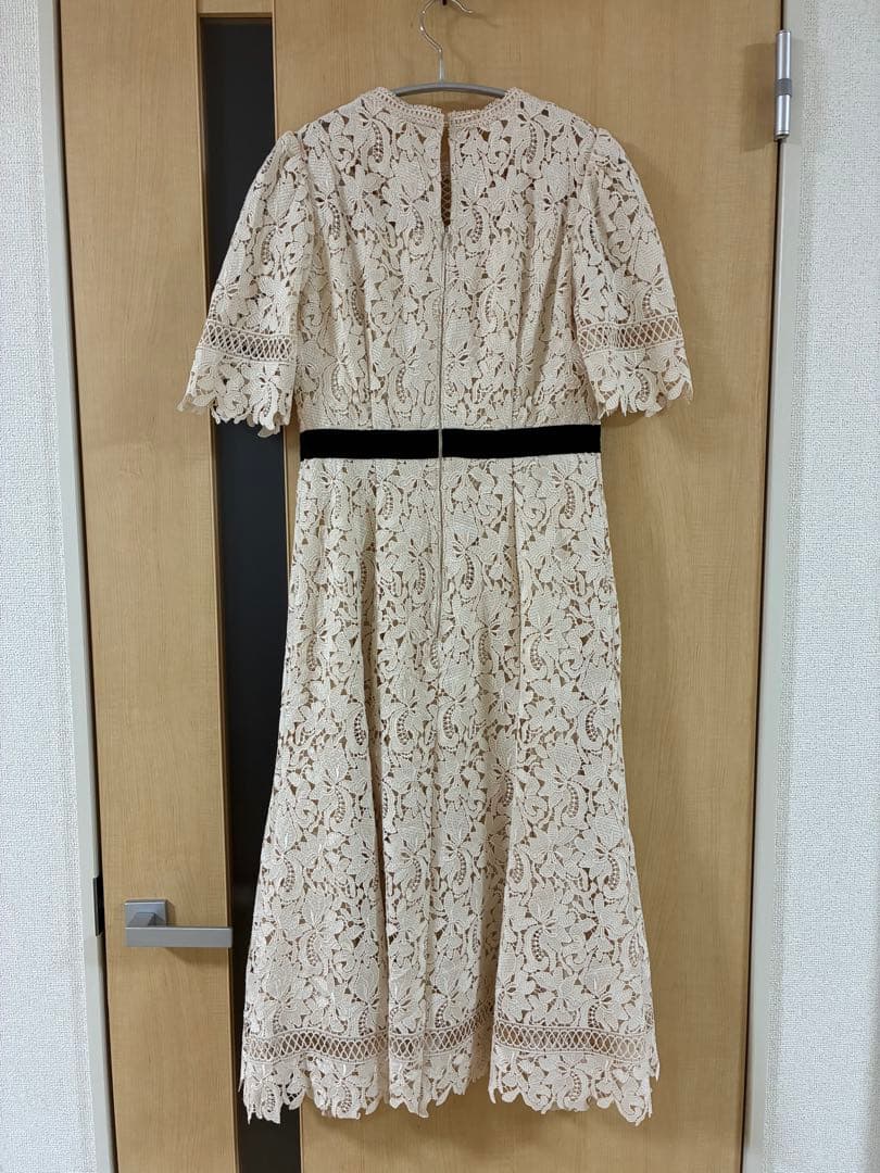 CELFORD ピンクベージュ レースワンピース 34