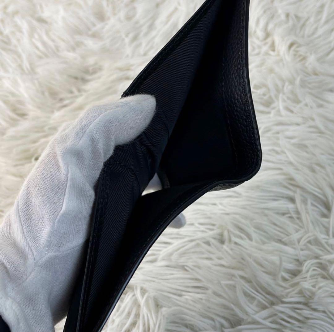 POLO RALPH LAUREN レザー　二つ折り財布　ブラック