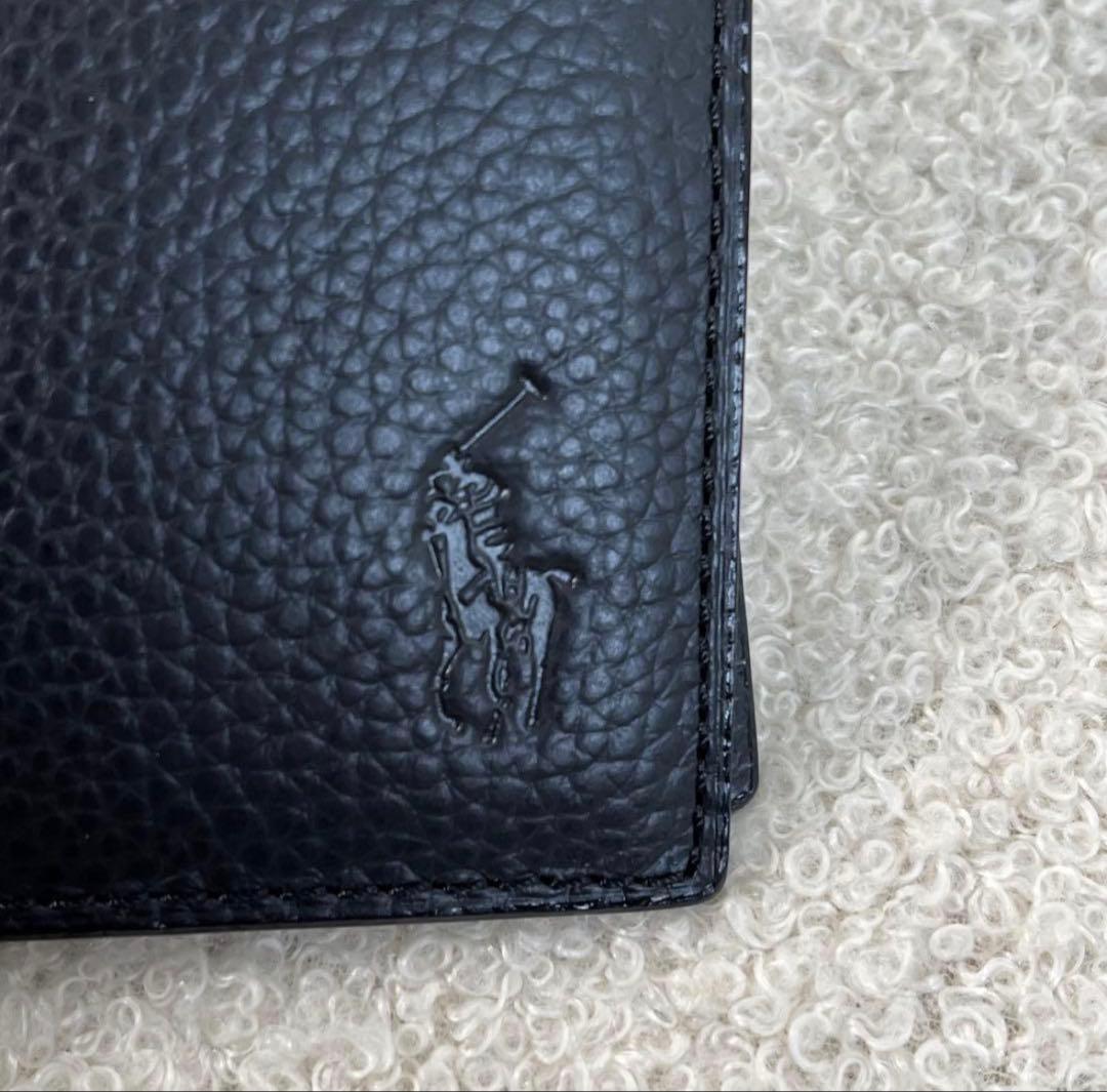 POLO RALPH LAUREN レザー　二つ折り財布　ブラック