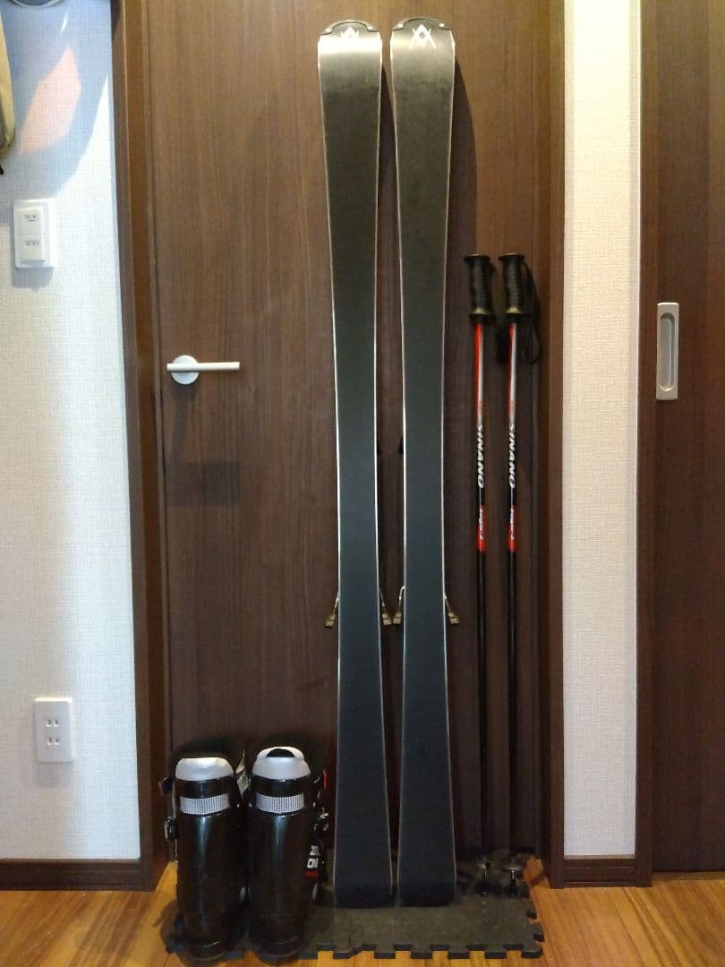美品【ハイエンド】VOLKL 166/男女兼用/スキーセット・メンテ・WAX済✔