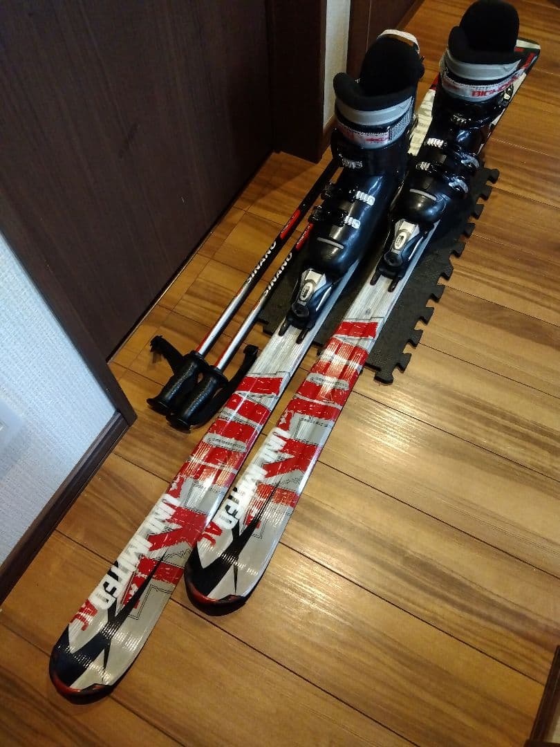 美品【ハイエンド】VOLKL 166/男女兼用/スキーセット・メンテ・WAX済✔