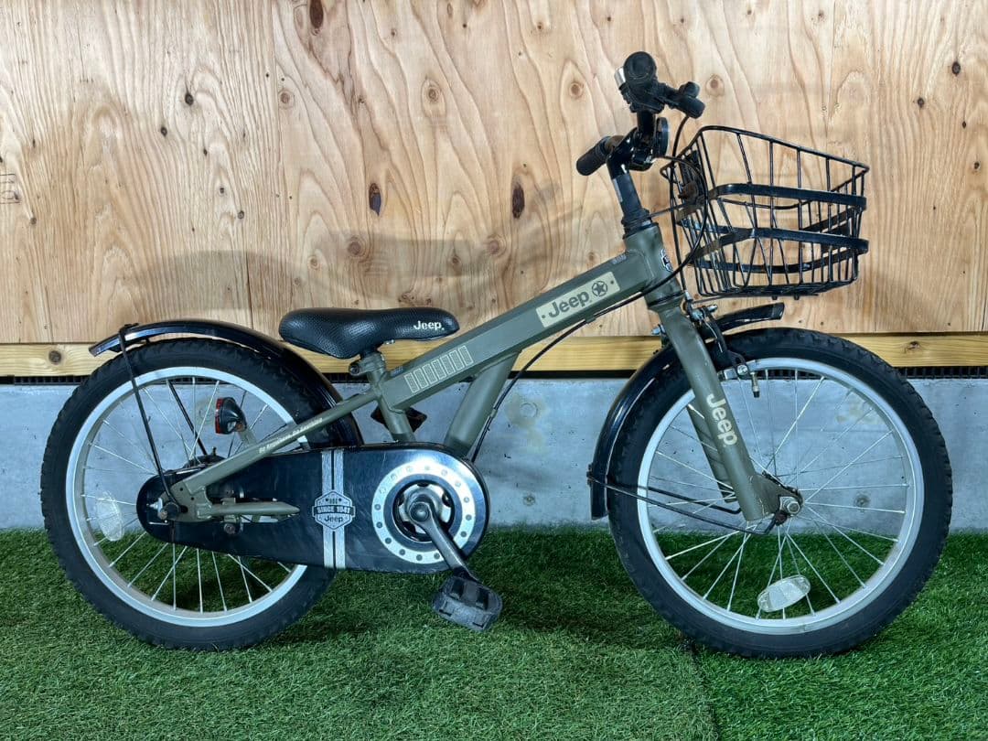 お引き取り限定 Jeep 18インチ お子様向け自転車 シングルギア
