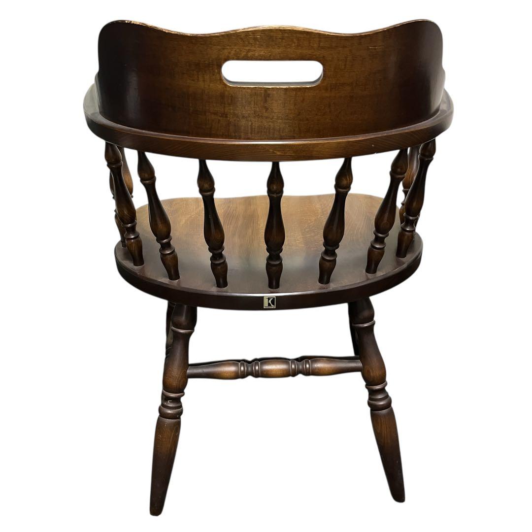 飛騨産業 ウィンザーアームチェア ダイニングチェア レトロ 椅子 キツツキ