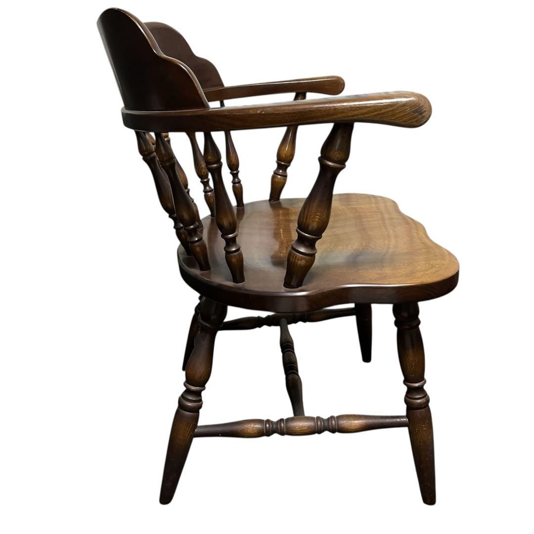 飛騨産業 ウィンザーアームチェア ダイニングチェア レトロ 椅子 キツツキ