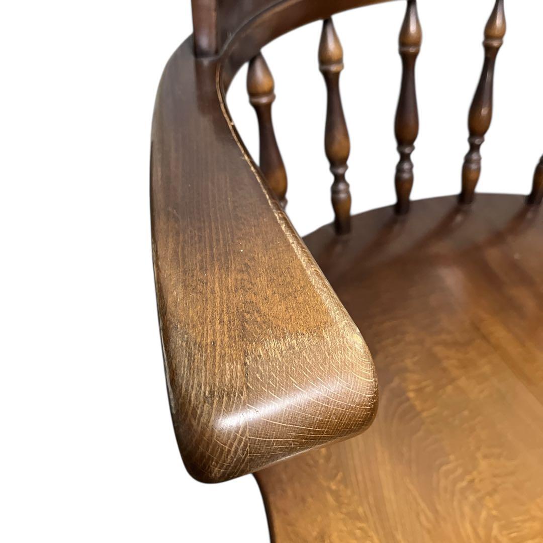 飛騨産業 ウィンザーアームチェア ダイニングチェア レトロ 椅子 キツツキ