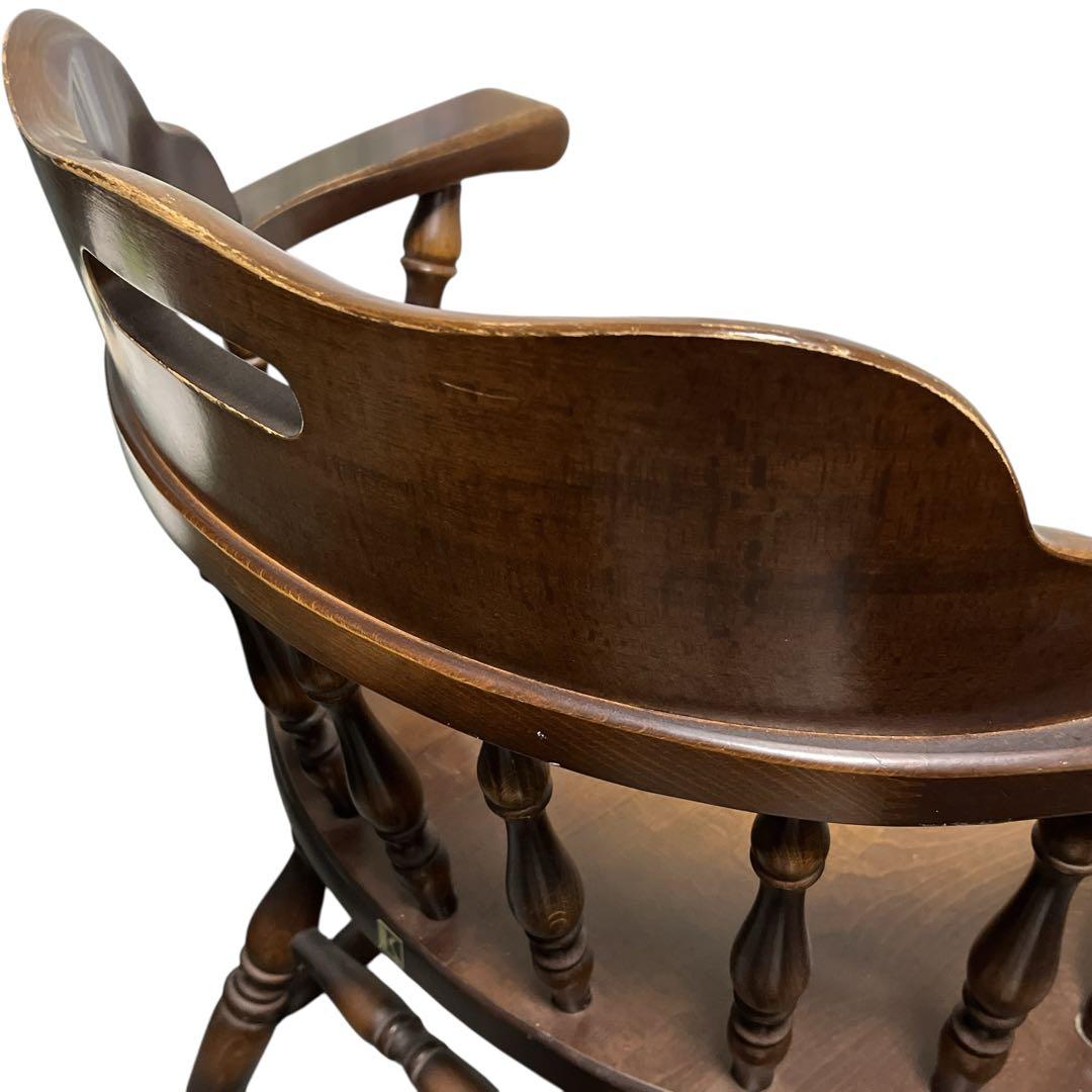 飛騨産業 ウィンザーアームチェア ダイニングチェア レトロ 椅子 キツツキ