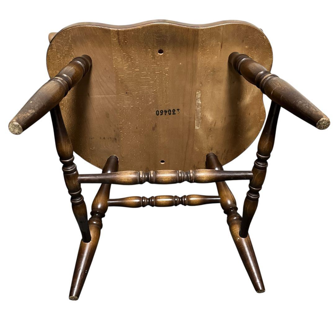 飛騨産業 ウィンザーアームチェア ダイニングチェア レトロ 椅子 キツツキ