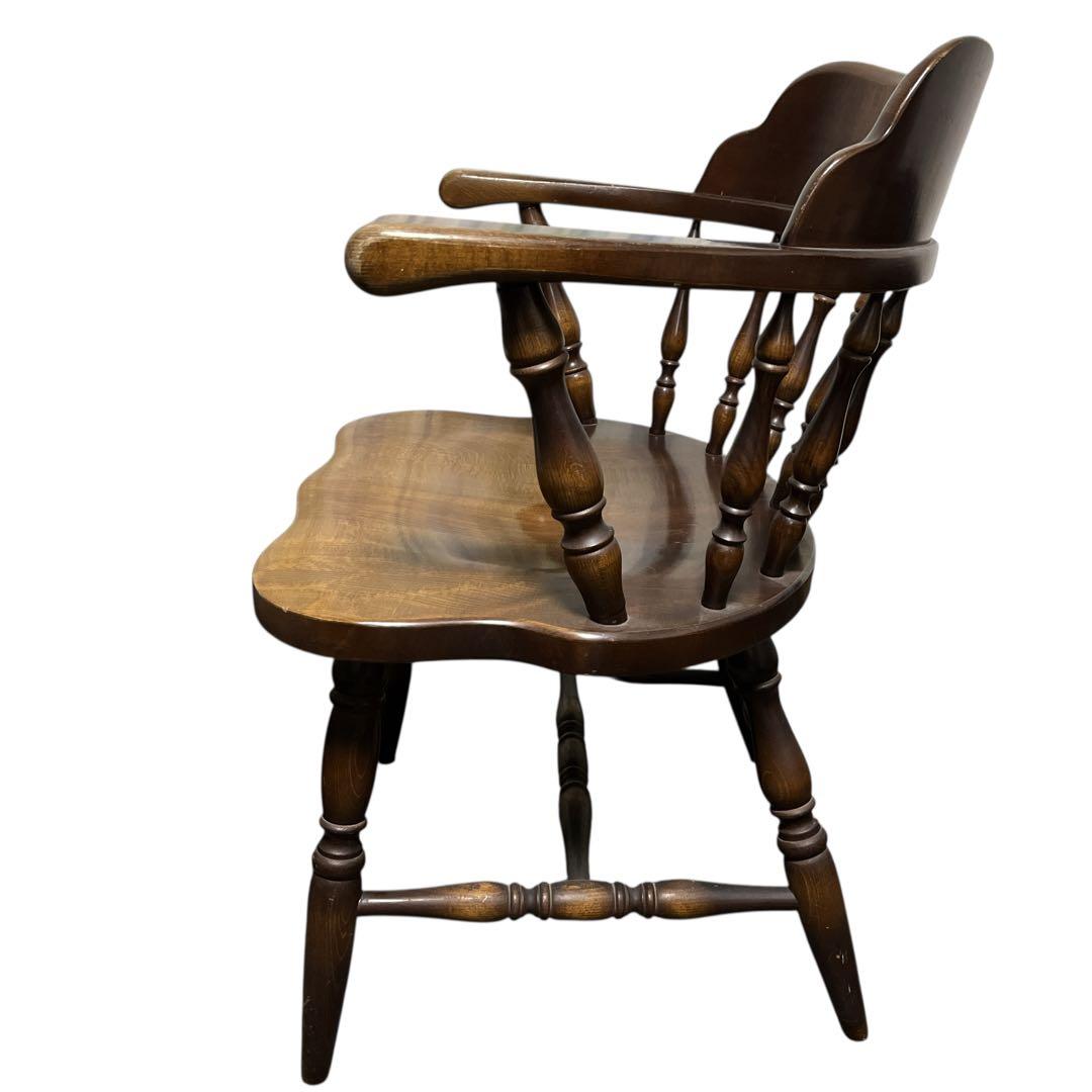 飛騨産業 ウィンザーアームチェア ダイニングチェア レトロ 椅子 キツツキ