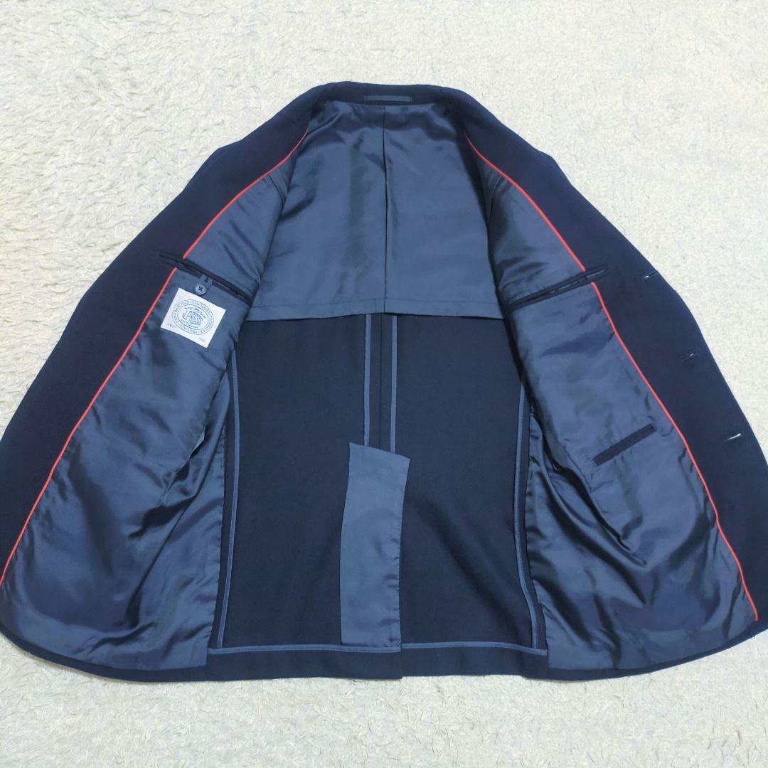 【極美品】ジェイプレスJ.PRESS・紺ブレザー・フランネル・ネイビー金ボタンM