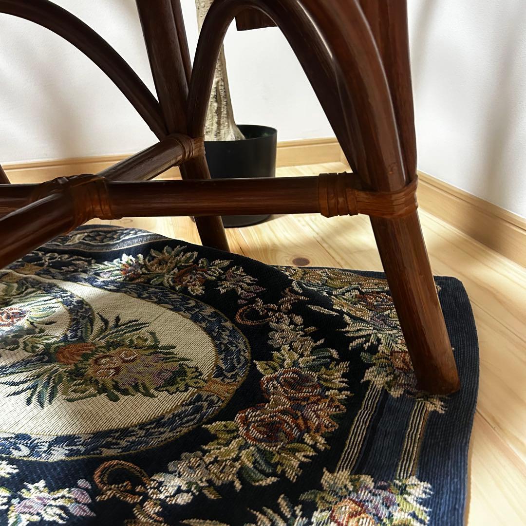 ウッド製ダイニングチェア 2脚セット グリーン