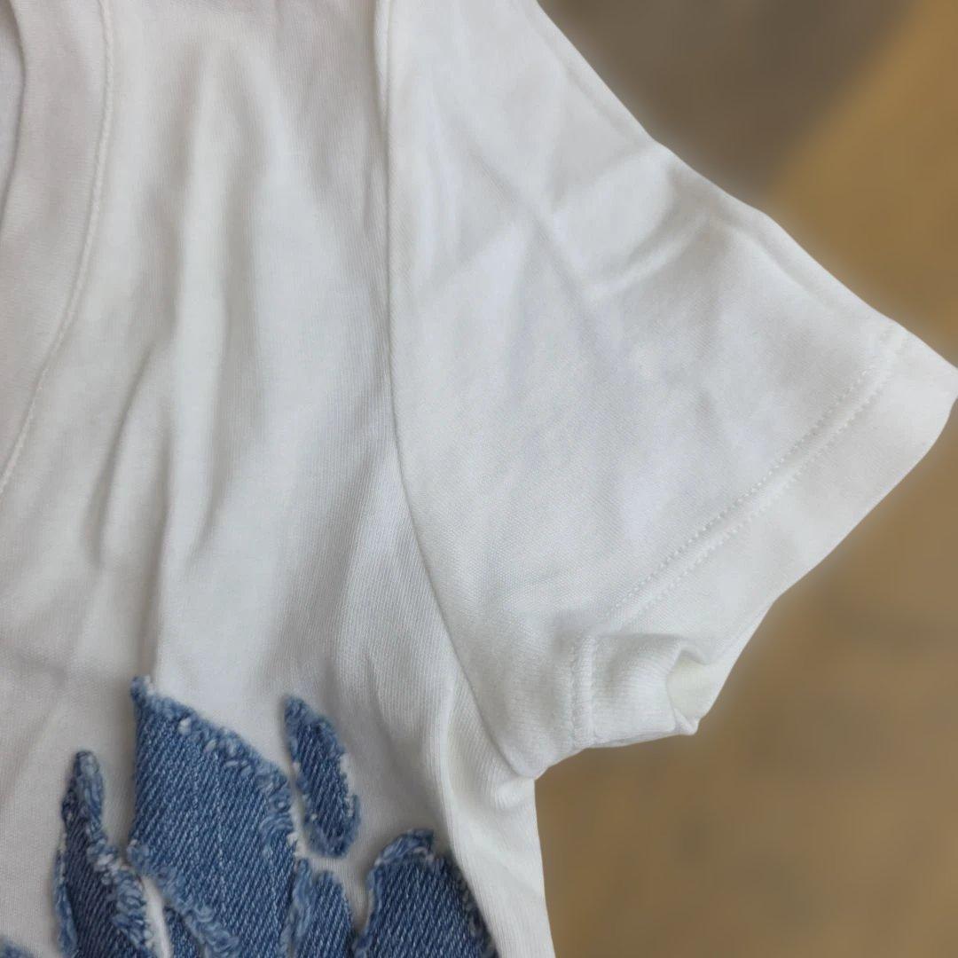 Christian Dior 花柄プリント Tシャツ サイズ36 y16