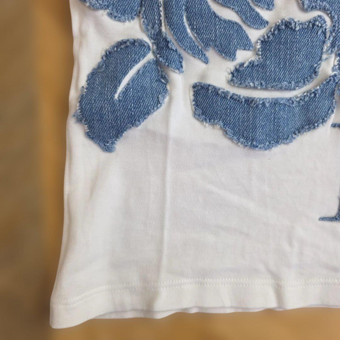 Christian Dior 花柄プリント Tシャツ サイズ36 y16