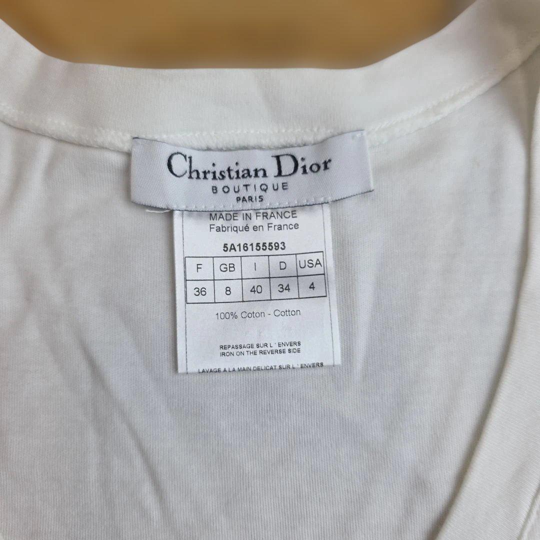 Christian Dior 花柄プリント Tシャツ サイズ36 y16
