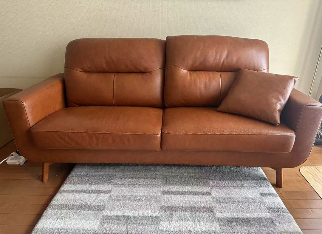 ニトリ3人掛け本革ソファ(フィルン)