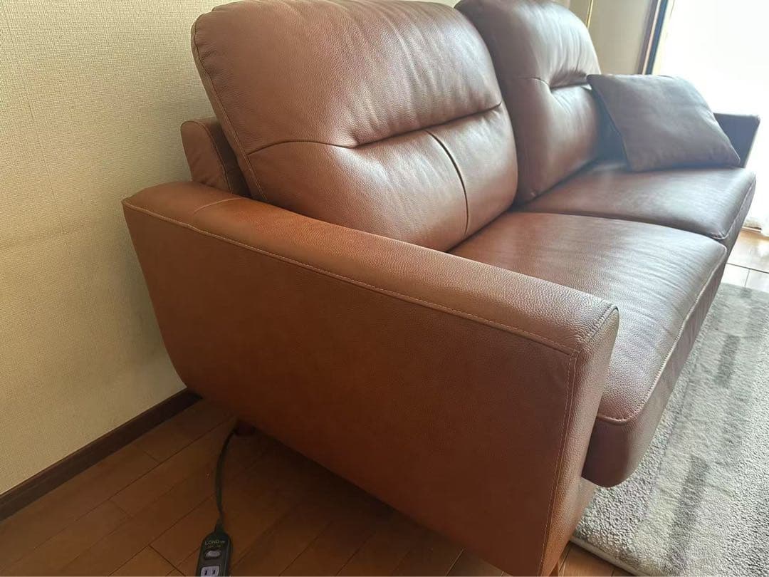 ニトリ3人掛け本革ソファ(フィルン)