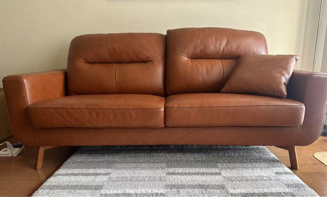 ニトリ3人掛け本革ソファ(フィルン)