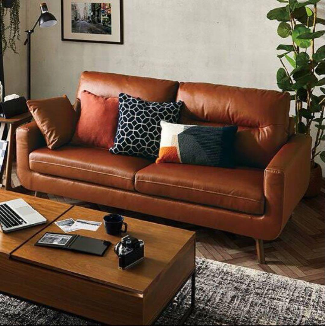 ニトリ3人掛け本革ソファ(フィルン)