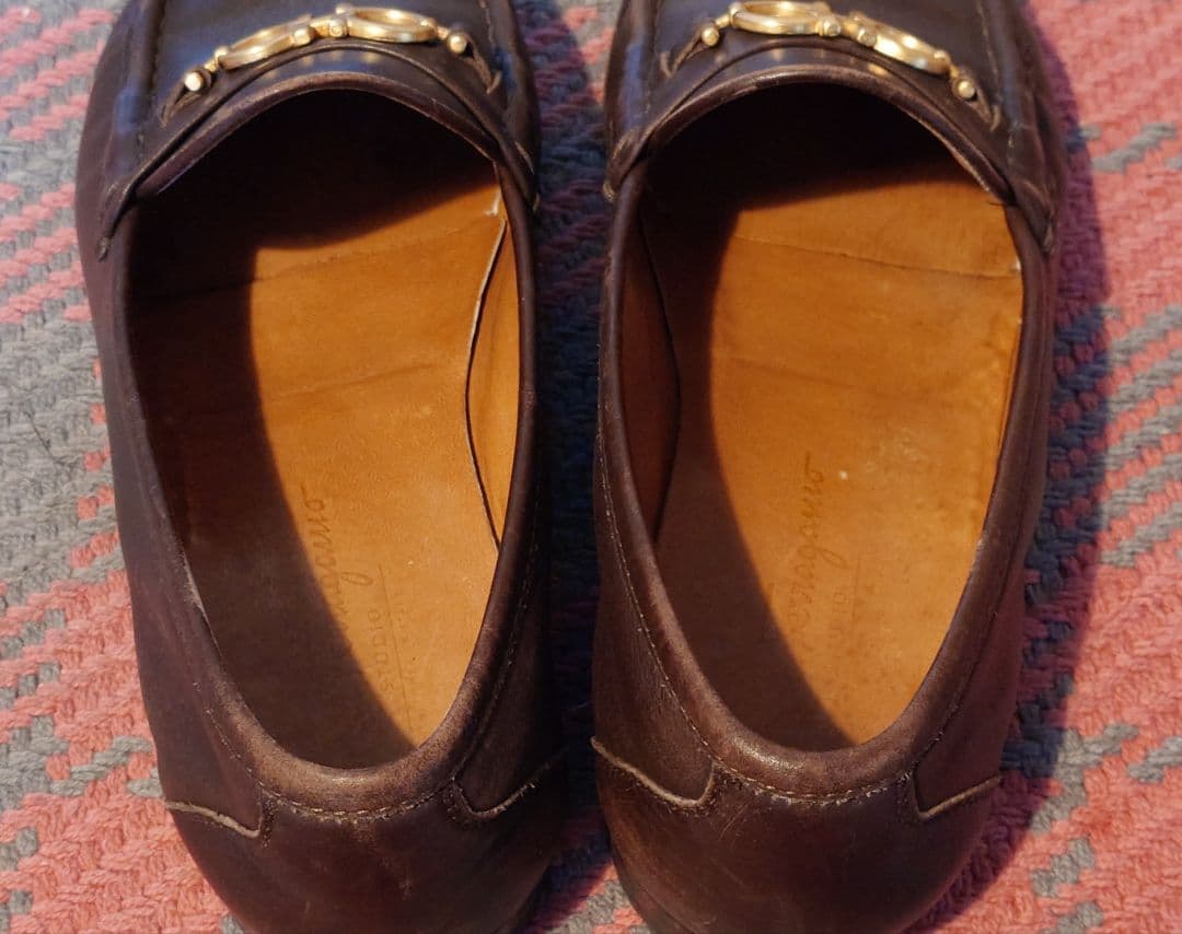 フェラガモ ローファー ガンチーニ 茶 ブラウン　26.5cm相当 8 1/2